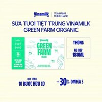 date 22/6)Thùng 48 hộp Sữa Vinamilk GreenFarm Organic 180ml