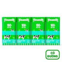 (Date 24/04/2025) Thùng 48 hộp x 110ml Vinamilk 100% sữa tươi có đường ( hàng không có thùng, đóng thùng khác)