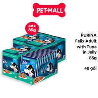 Date 31/05/2025_Combo Pate mèo PURINA Felix Adult with Tuna in Jelly 85g - 48 gói Petmall