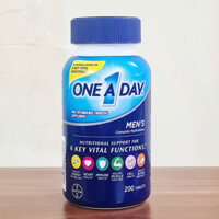 date 4/26 - One a day men's hãng Bayer chai 200 viên từ Mỹ - Vitamin tổng hợp cho nam giới dưới 50
