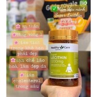 date 5/27 - Mầm đậu nành Super Lecithin 1200 mg chai 100 viên hãng Healthy Care từ Úc