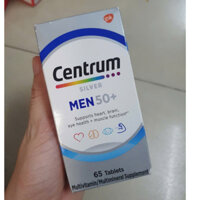 date 6/25 - Vitamin tổng hợp Centrum silver men's 50+ hộp 65 viên từ Mỹ , cho nam giới trên 50 tuổi