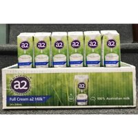 [DATE 7.2025] Log 6 hộp sữa A2 nguyên kem không đường 200ml - Úc