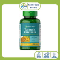 Date 8/26 Viên uống tinh chất nghệ Puritan’s Pride Turmeric Curcumin 500mg 180 viên