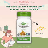 [Date 9/28] Viên uống lợi sữa Nature’s Way Fenugreek Seed 100 viên