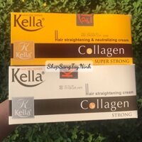 [Date luôn mới] Kem Duỗi Tóc Thuốc Ép Tóc Kella Collagen Strong Trắng