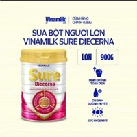 [Date mới 2026] Sữa bột Vinamilk SURE DIECERNA lon 900g dành cho người tiểu đường
