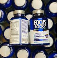 [date mới 7/2027] Viên uống bổ não Focus Factor Nutrition for The Brain (Hộp 180 viên)