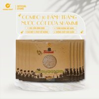 [DATE MỚI] Combo 10 bánh tráng nước cốt dừa nướng Shammi 500g, bánh tráng nướng đặc sản Bình Định