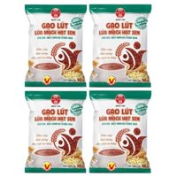 [DATE MỚI] COMBO 4 BỊCH BỘT GẠO LỨC LÚA MẠCH + HẠT SEN (KO ĐƯỜNG) BÍCH CHI BD 300G