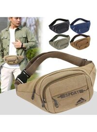 (Date mới) Công trường xây dựng bằng vải bạt, túi đựng điện thoại di động, túi thắt lưng, thu tiền,