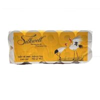[DATE MỚI] Giấy vệ sinh Silkwell 04 lớp 10 cuộn