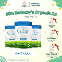 (Date mới-Kèm 🎁) Sữa Bellamy's Organic A2 800g đủ số 1,2,3,4 date 2026