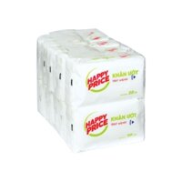[Date Mới]' Khăn ướt Happy Price, lốc 10 gói, 20 tờ