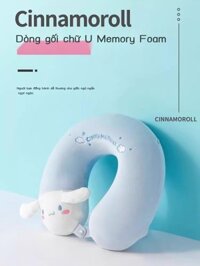 (Date mới) MINISO sản phẩm nổi tiếng Sanrio Memory Foam Gối chữ U du lịch gối cổ văn phòng ngủ trưa