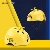 (Date mới) Mũ bảo hiểm trẻ em BDuck vịt nhỏ màu vàng Mũ bảo hiểm trẻ em 2 tuổi con trượt patin chốn