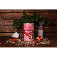 (Date mới nhất) Protein Shake vị dâu và dừa 450g hữu cơ Dragon Superfoods