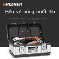 (Date mới) Rừng Xanh Hộp Đựng Dụng Cụ Inox Bộ Công Nghiệp Đa Năng Cấp Xe Gắn Phần Cứng Lớn Di Động