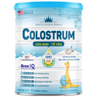 date mới - Sữa bột colostrum sữa non tổ yến Grow Iq lon 900g