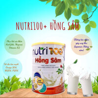 date mới -  Sữa bột nutri 100+ hồng sâm lon 900g