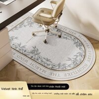 (Date mới) Thảm ghế máy tính, bàn học, thảm tròn có bánh xe, ghế xoay, thảm cho phòng ngủ, bàn tran