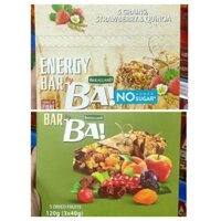 [Date Mới] Thanh Ngũ Cốc Bakalland , Dâu Tây No added Sugar , 5 loại Trái Cây , hộp 6 x 30gram , 180g - BM