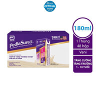 (date mới )Thùng 48 Hộp Sữa Nước Pediasure Vani 180ml/ hộp( có ship hỏa tốc HCM)