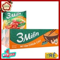 (DATE MỚI) Thùng mì 3 miền tôm chua cay 30 gói x 65g