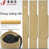 (Date mới) Vàng lưỡi câu cần câu túi dày vải câu cá túi lưu trữ túi dù câu cá túi tích hợp que biển