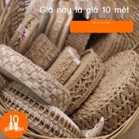 (Date mới)Trang Trí Dây Gai Dầu Dây Handmade Tự Làm Chất Liệu Cotton Và Vải Lanh Ren Retro Trang Trí Thủ Công Dệt Rộng P