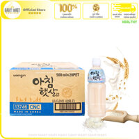 [Date NEW] [THÙNG 20 chai] Nước gạo rang Hàn Quốc 500ml_Morning Rice Woongjin_có đường_GAHYMART