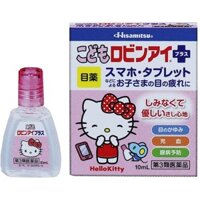 [DATE T06.2026] HỘP NHỎ MẮT HELLO KITTY HITSAMITSU CHO BÉ( LỌ 10ML)- HÀNG NHẬT NỘI ĐỊA- Giúp làm dịu mắt khô