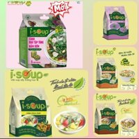 {DATE T10-12/2025} COMBO 5 Túi Canh CHAY ăn liền I.SOUP ( Canh chua, Tập Tàng, Khoai Mỡ, Súp nấm, Rau củ Nấm}