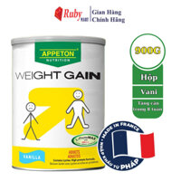 [Date T10/27] Sữa Bột Appeton Weight Gain Tăng Cân cho Người lớn hương Vanilla lon 900g