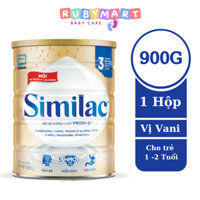 [Date T11/24] Sữa bột Similac 3 900g đột phá dinh dưỡng 5G mới cho trẻ từ 1-2 tuổi miễn dịch khỏe nhanh trí tựa "5G"