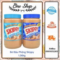 (Date T12/24) Bơ đậu phộng Skippy Creamy và Skippy Super Chunk 1.36kg Peanut Butter siêu ngon của Mỹ