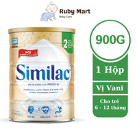 [Date T12/25] Sữa bột Similac 2 900g đột phá dinh dưỡng 5G cho trẻ từ 6-12 tháng tuổi miễn dịch khỏe nhanh trí tựa "5G"