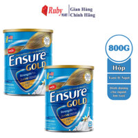 [Date T1/27] Combo 2 lon Sữa bột Ensure Gold Abbott ít ngọt (HMB) 800g