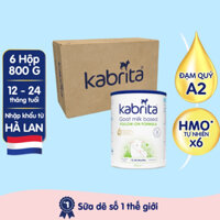 [DATE T2/2025] Thùng Sữa dê Kabrita số 2 - 6 Lon 800g