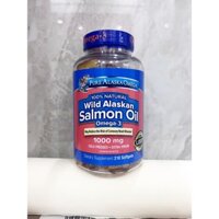 Date T2/2026_Dầu cá hồi Pure Alaska Omega Wild Alaskan Salmon Oil Omega 3 1000 mg 210 viên Mỹ