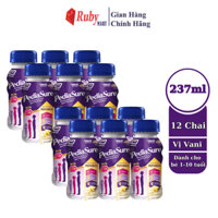 [DATE T3/26] Combo 2 lốc Sữa bột pha sẵn Pediasure 237ml vị vani (Lốc 6 chai)