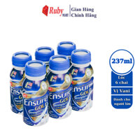 [Date T3/26] Lốc 6 chai Ensure Gold/Vigor 237ml/chai phiên bản mới