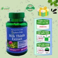 DATE T4.26 Viên uống bổ gan Milk Thistle 1000mg Puritan Pride 180 viên của Mỹ (hỗ trợ giải độc gan)