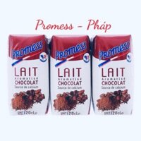 Date T5/25 Thùng 24 hộp 200ml Sữa Tươi Hương Socola Promess - Pháp