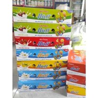 (Date T6/2025) Thùng 48 hộp sữa chua Hoff vị Táo, Dâu, Chuối, Vani 12vỉ x 4hộp x 55gr