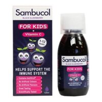(Date T7/2025) Sambucol for Kids, Siro tăng đề kháng 120ml cho bé từ 1-12 tuổi (sambucol)