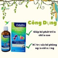 Date t7/25 Canxi nước Ostelin, canxi khủng long Ostelin Kids Milk Calcium & D3 Liquid Úc (90ml)