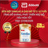 [DATE T8/2025] Sữa bột Similac 4 cho bé từ 2 - 6 tuổi - Hộp 900g - XẢ HÀNG GIÁ SỐC