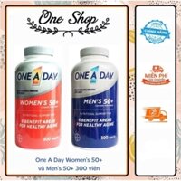 (Date T8/25) Viên uống One A Day Women's 50+ và One A Day Men's 50+ 300 viên của Mỹ