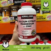[DATE XA- SHIP NHANH] Viên uống Kirkland Calcium Citrate Magnesium and Zinc 500 VIÊN